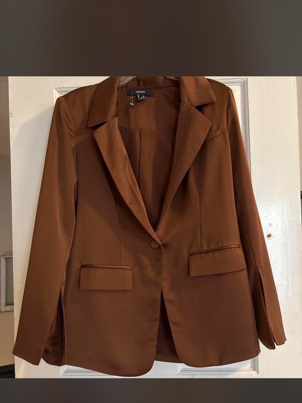 Forever 21 Chestnut Brown Single-Button Blazer